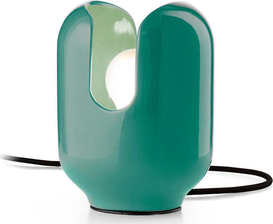 Lumetto-Vintage-Decò-Batucada-Ceramica-Turchese-1-Luce-E27