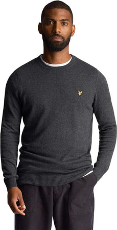 Lyle-&-Scott-maglioncino-merino-grigio-KN400VC