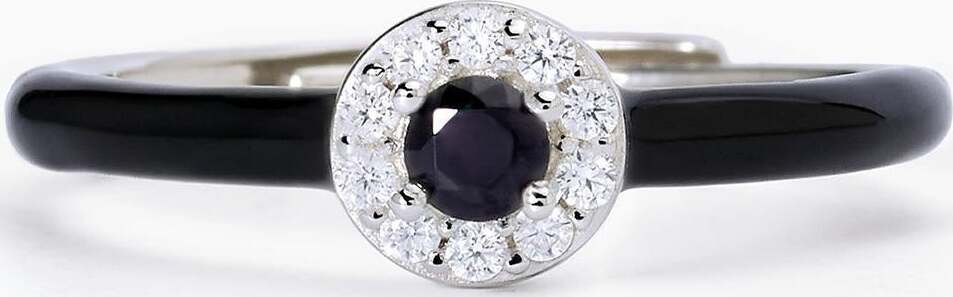 MABINA---Anello-in-argento-con-smalto-nero-e-zrcone-nero-MILANESIENNE