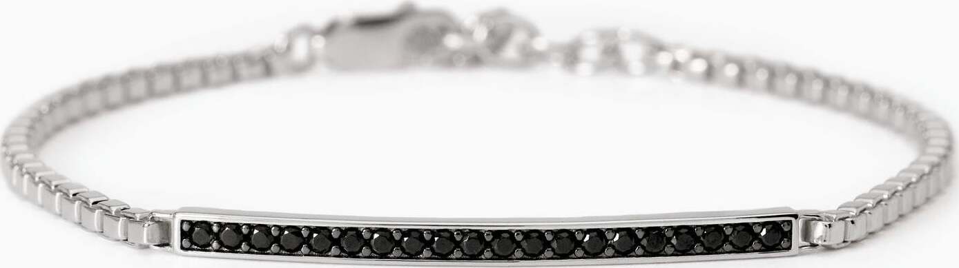 Mabina---Bracciale-uomo-in-argento-con-piastra-e-zirconi