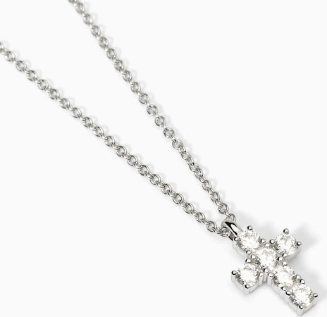 Mabina---Girocollo-in-argento-con-ciondolo-croce-e-zirconi