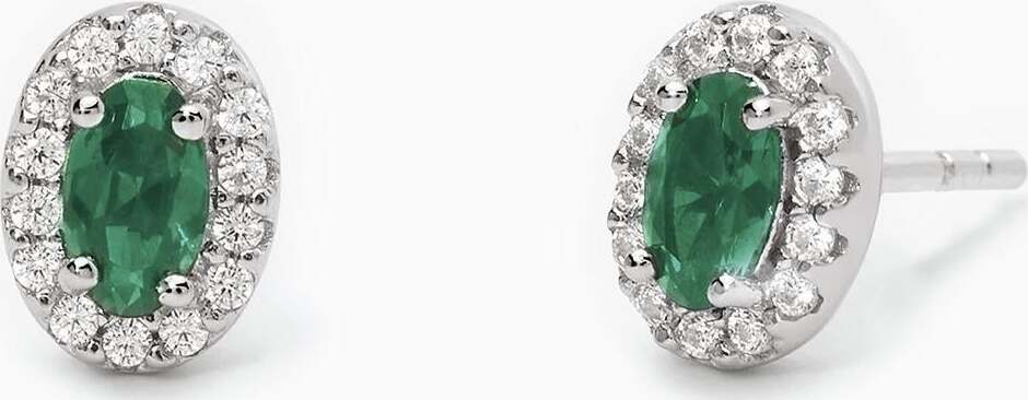Mabina----Orecchini-in-argento-a-lobo-con-smeraldi-sintetici-COOL-OR-RÉTRO?