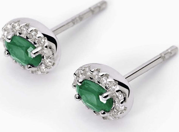 Mabina----Orecchini-in-argento-a-lobo-con-smeraldi-sintetici-COOL-OR-RÉTRO?