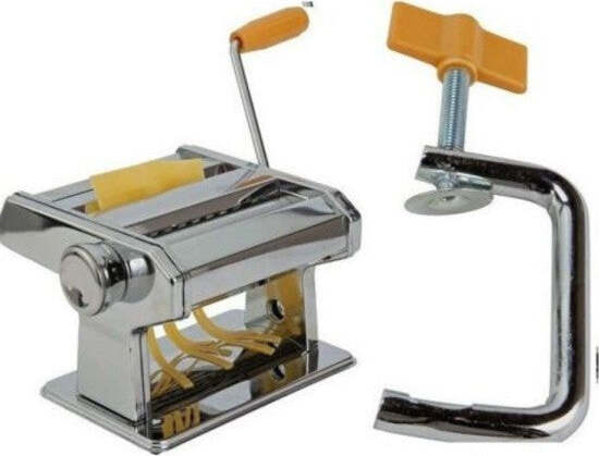 Macchina-Per-Pasta-Da-Cucina-In-Acciaio-Cromato-Manuale-Fettuccine-Tagliolini