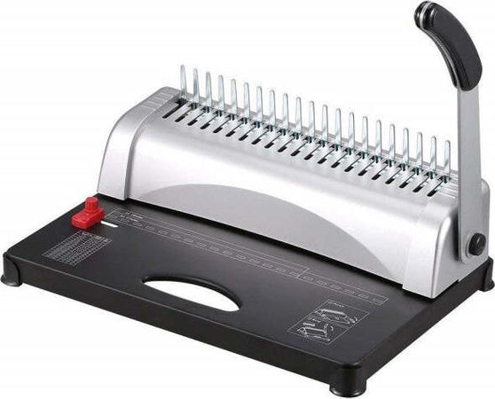 Macchina-Rilegatrice-Spirale-Misura-A4-Fino-A-450-Fogli-Libri-Rilegatura-Spirale