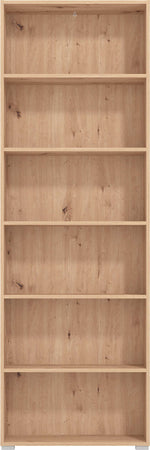 MADDIE---libreria-sei-ripiani-moderno-minimal-in-legno-cm-70-x-24,5-x-211,5-h-Rovere-Chiaro-Milani-Home