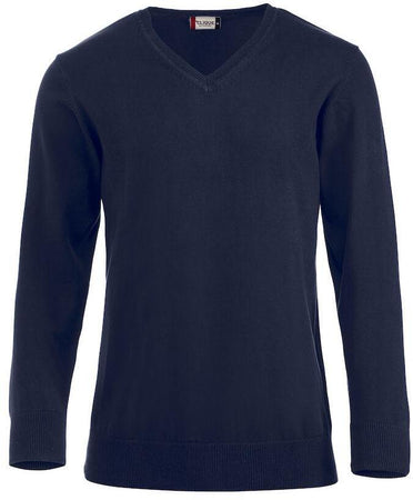 Maglia Aston Blu Colllo a V Maglioncino Misto Cotone Cameriere Reception Tempo Libero
