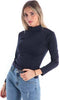 Maglia Collo alto Donna Lupetto sotto Giacca Microfibra Aderente Dolcevita Tinta Unita Verde Grigio Rosso Blu Maglia donna L'Orchidea - Siderno, Commerciovirtuoso.it