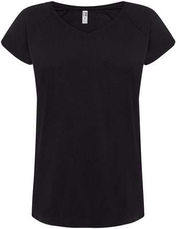 Maglia mezza manica donna scollo V 100% cotone - TSLSEA