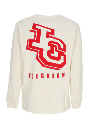 ICE CREAM Maglietta Manica Lunga Uomo Waffle L/s Tee Off White da uomo
