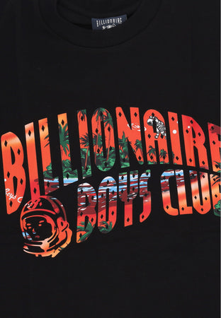 BILLIONAIRE BOYS CLUB Maglietta Uomo Tropical Island Fill Arch Logo Tee Black da uomo