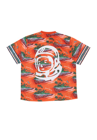 BILLIONAIRE BOYS CLUB Maglietta Uomo Tropical Island Print Football Top Multi da uomo
