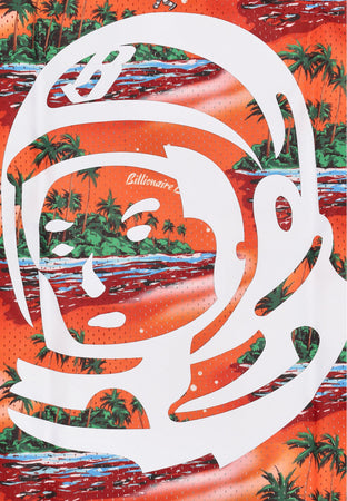 BILLIONAIRE BOYS CLUB Maglietta Uomo Tropical Island Print Football Top Multi da uomo