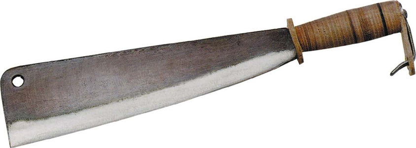Manaresso con lama in acciaio forgiato e temprato, manico in cuoio da 32 cm Fai da te/Utensili elettrici e a mano/Attrezzi da giardinaggio/Coltelli da giardino La Zappa - Altamura, Commerciovirtuoso.it