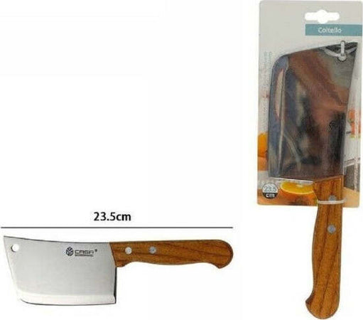 Mannaia-Da-Macellaio-Coltello-Per-Carne-Cucina-Acciaio-Manico-Legno-23,5cm