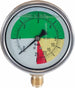 Manometro isometrico alla glicerina con cassa in acciaio inox scala 0-5/25 bar