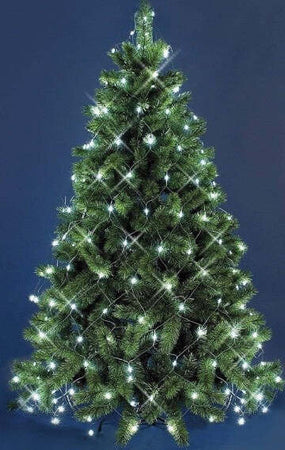 Mantello-Rete-240-Led-Per-Albero-Di-Natale-Luci-Luce-Bianco-Freddo-1,50-Metri