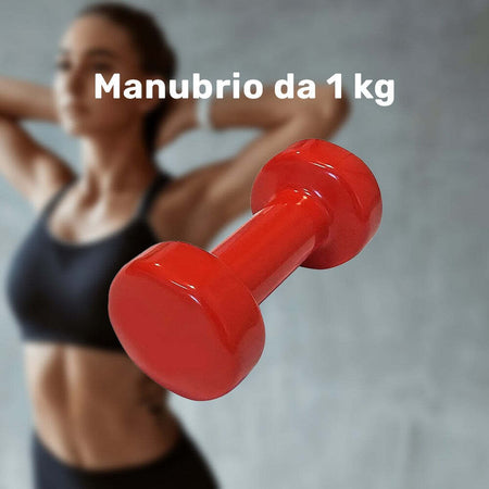Manubrio Singolo 1 Kg In Vinile Allenamento Esercizi Casa Palestra Workout Fit Sport e tempo libero/Fitness e palestra/Potenziamento muscolare/Pesi e accessori/Manubri Trade Shop italia - Napoli, Commerciovirtuoso.it