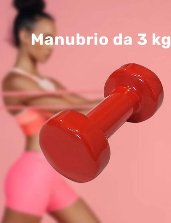 Manubrio Singolo 3 Kg In Vinile Allenamento Esercizi Casa Palestra Workout Fit Sport e tempo libero/Fitness e palestra/Potenziamento muscolare/Pesi e accessori/Manubri Trade Shop italia - Napoli, Commerciovirtuoso.it