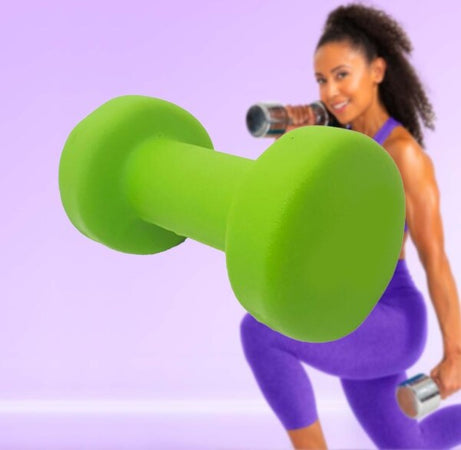 Manubrio-Singolo-5-Kg-In-Vinile-Allenamento-Esercizi-Casa-Palestra-Workout-Fit
