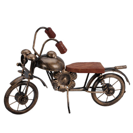 Motocicletta decorativa in ferro decorazione ambienti 27 x 18 cm