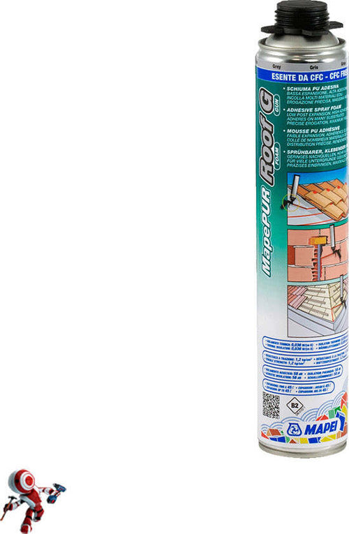 MAPEI-MAPEPUR-ROOF-FOAM-G-ML.750-Schiuma-poliuretanica-per-pistola-per-incollaggio-riempimento-isolamento-termo-acustico