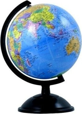 Mappamondo-Politico-Girevole-Diametro-14-Cm-Da-Tavolo-Globo-Gioco-Terra-Casa