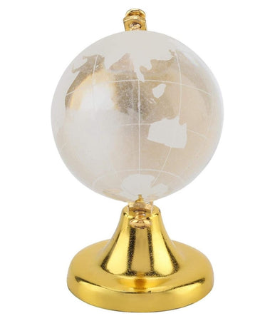 Mappamondo Sfera Di Cristallo Terra Rotonda Globo Decorativa Ornamenti Vetro 5cm