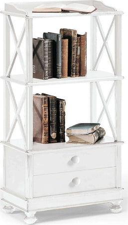 MARALYN---libreria-in-legno-massello-54x34x105-Bianco-Milani-Home