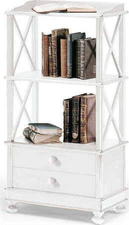 MARALYN---libreria-in-legno-massello-54x34x105-Bianco-Milani-Home