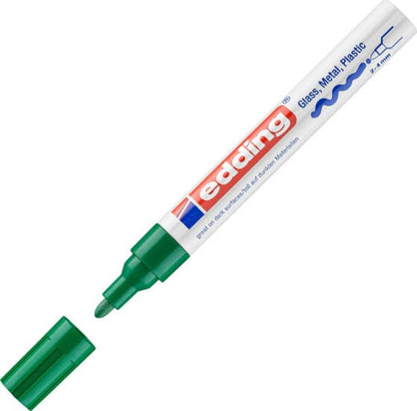 Marcatore 750 a vernice - punta 2 - 4 mm - verde - Edding Cancelleria e prodotti per ufficio/Penne matite scrittura e correzione/Marcatori ed evidenziatori/Pennarelli indelebili e marcatori Eurocartuccia - Pavullo, Commerciovirtuoso.it