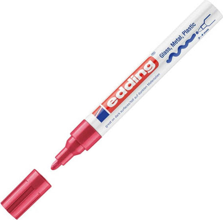 Marcatore permanente a vernice 750 - punta 2 - 4 mm - rosso - Edding Cancelleria e prodotti per ufficio/Penne matite scrittura e correzione/Marcatori ed evidenziatori/Pennarelli indelebili e marcatori Eurocartuccia - Pavullo, Commerciovirtuoso.it