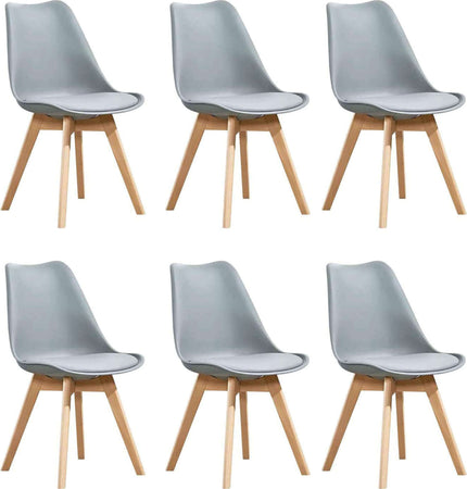 MARGOT---Set-di-6-sedie-moderna-imbottita-con-gambe-in-legno-Grigio-Milani-Home