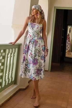 MARINA-ABAGNALE-|-Abito-fascia-fantasia-fiori