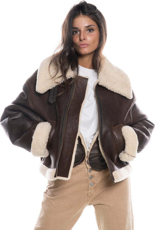 Marisol---Giacca-Donna-Testa-di-Moro-in-vero-montone-Shearling
