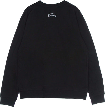 MARKET-Felpa-Girocollo-Uomo-Air-Bart-Crewneck-Sweatshirt-X-the-Simpsons-Black-da-uomo
