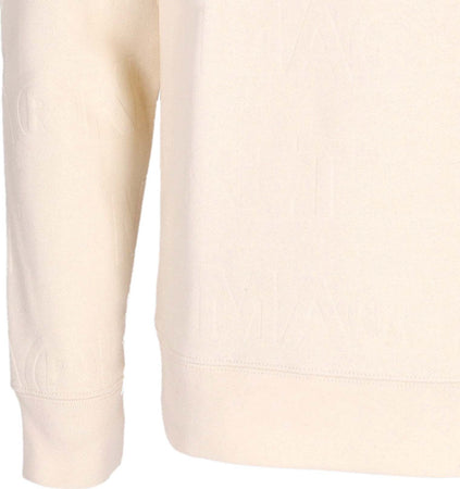 MARKET-Felpa-Girocollo-Uomo-Emboss-Print-Fleece-Crewneck-Coconut-da-uomo