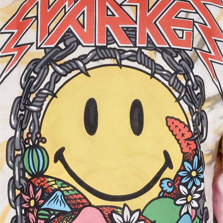 MARKET-Felpa-Leggera-Cappuccio-Uomo-Iron-Market-Tie-dye-Hoodie-X-Smiley-Tie-Dye-da-uomo