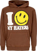MARKET-Felpa-Leggera-Cappuccio-Uomo-Smiley-Hater-Hoodie-Acorn-da-uomo