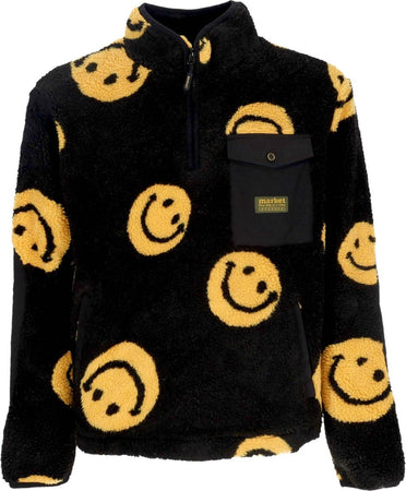 MARKET-Orsetto-Uomo-All-Over-Print-Jacket-X-Smiley-Black-da-uomo