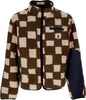 MARKET-Orsetto-Uomo-Chess-Club-Jacquard-Sherpa-Jacket-Brown-da-uomo