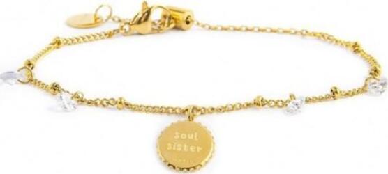 Marlù---BRACCIALE-CATENA-CON-CRISTALLI-E-SFERE-PENDENTE-INFINITO-CRISTALLI-BIANCHI-PVD-ORO