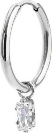 Marlù---ORECCHINO-A-CERCHIO-CON-CRISTALLO-BAGUETTE-BIANCO-PENDENTE-ACCIAIO