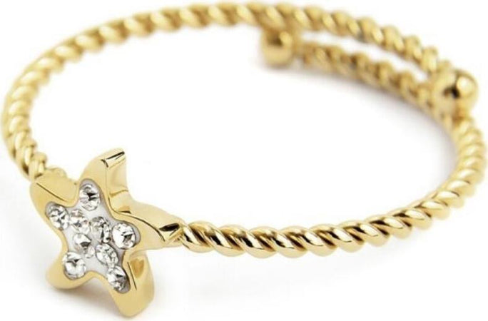 MARLÙ-ANELLO-STELLA-MARINA-CON-CRISTALLI-BIANCHI-PVD-ORO