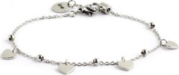 Marlù-BRACCIALE-ACCIAIO-CUORI-LOVE