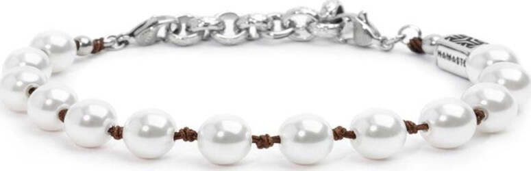 Marlù-Bracciale-cordino-marrone-con-perle-8mm