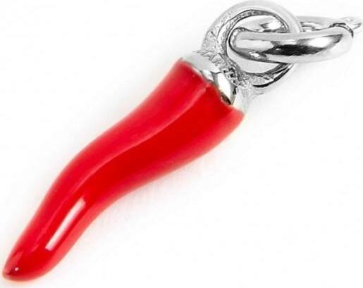 Marlù-CHARM-ACCIAIO-CORNO-ROSSO
