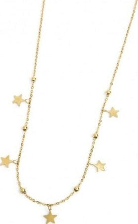 Marlù-COLLANA-STELLE-LUCKY-PVD-ORO