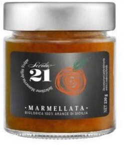 Marmellata Di Arancia Artigianale Solo Frutta 230 G Con Zucchero Di Canna e Succo Di Limone Secolo21