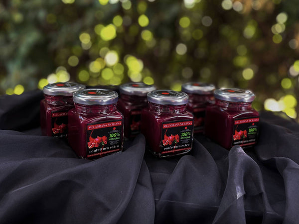 Marmellata di Melograno Artigianale Siciliano Wonderful 3x 110gr Prodotto 100% Naturale Made in Sicily Il Melograno Peloritano